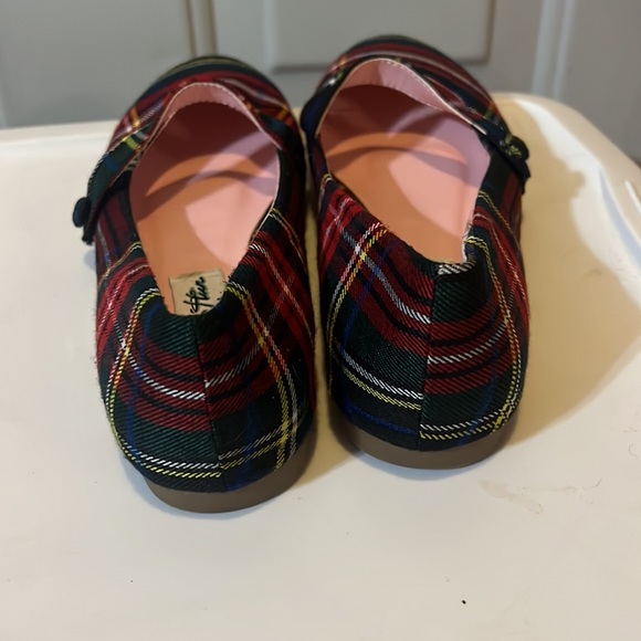 Lulu Hun London plaid/ Velcro Mary Jane shoes sz 7 - Picture 3 of 5